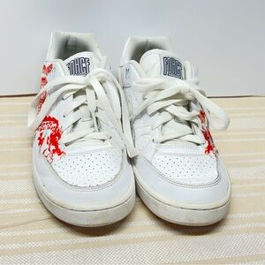 Nike Son of Force (GS) Triple White 615153-109 Youth Size 6.5Y With Custom Decal